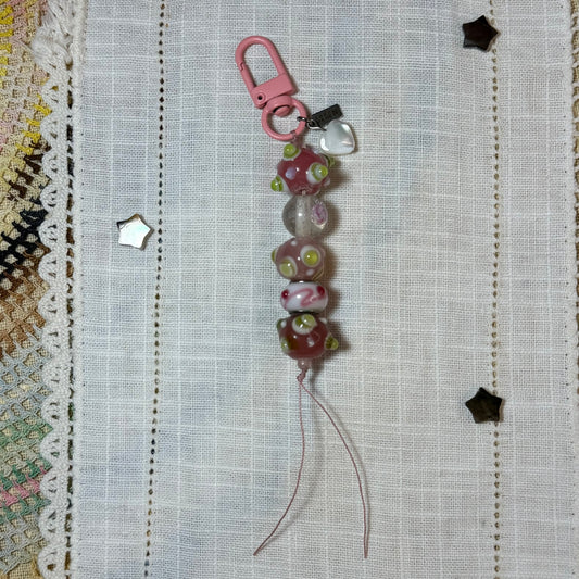 Peony Garden Bag Charm